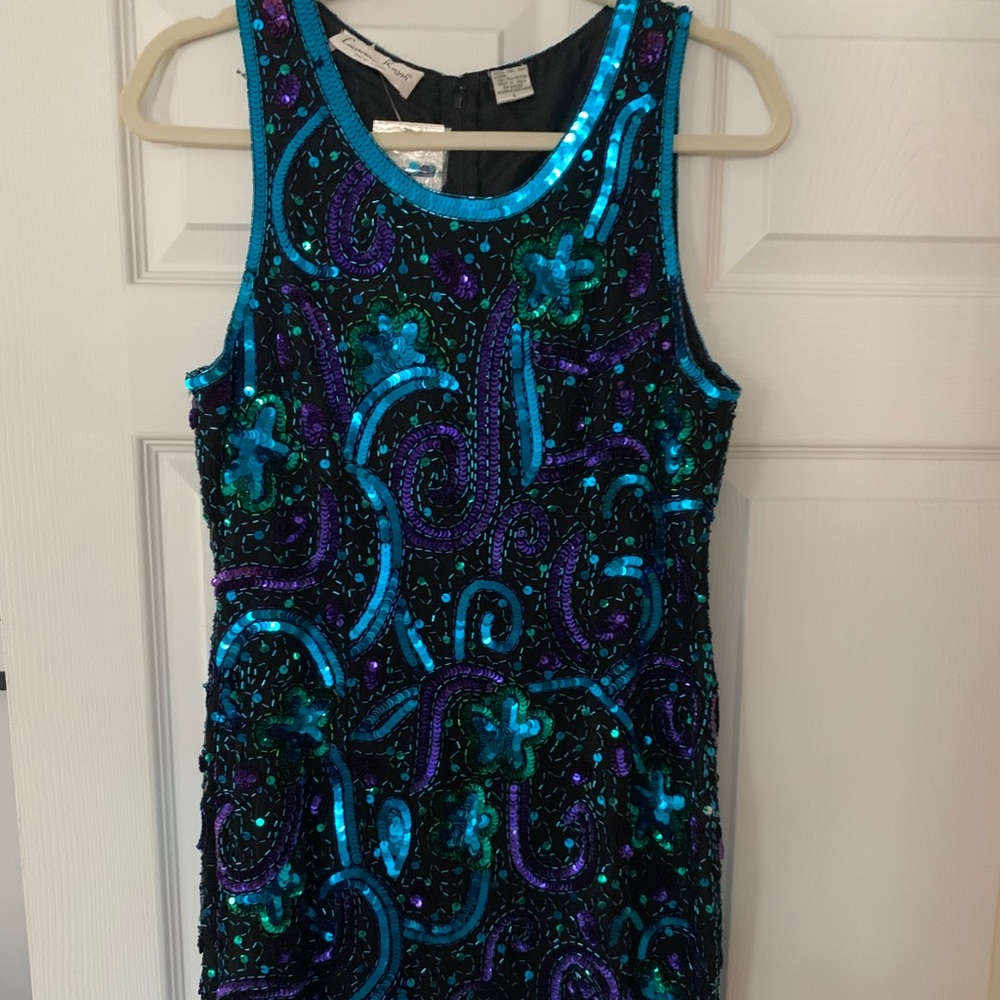 Lawrence Kazar sequence dress